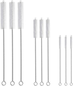 Brush Kit - 9-Piece for  Tube, Bottle, Straw, Tumbler, and Sippy Cup