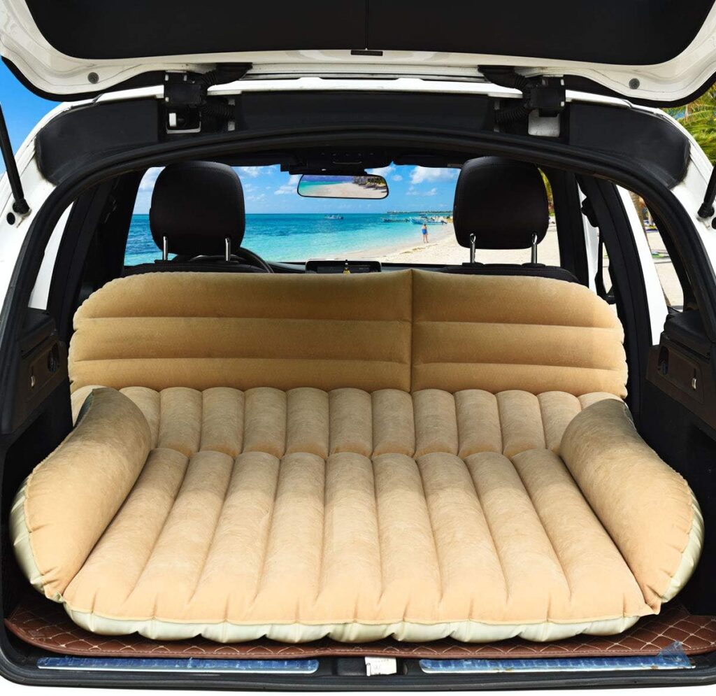 Car Bed - Air Mattress with Pillow for Traveling and Camping