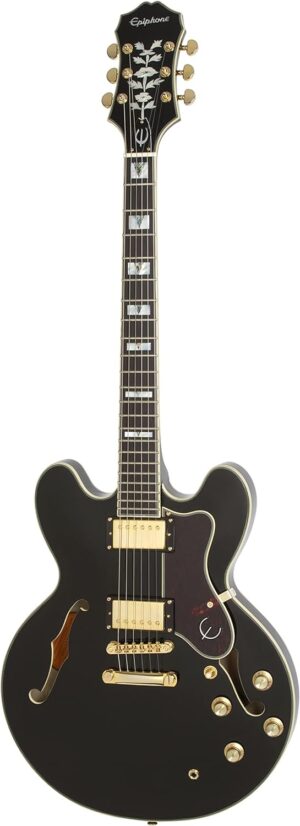 Epiphone Sheraton II PRO Ebony with Gold Hardware