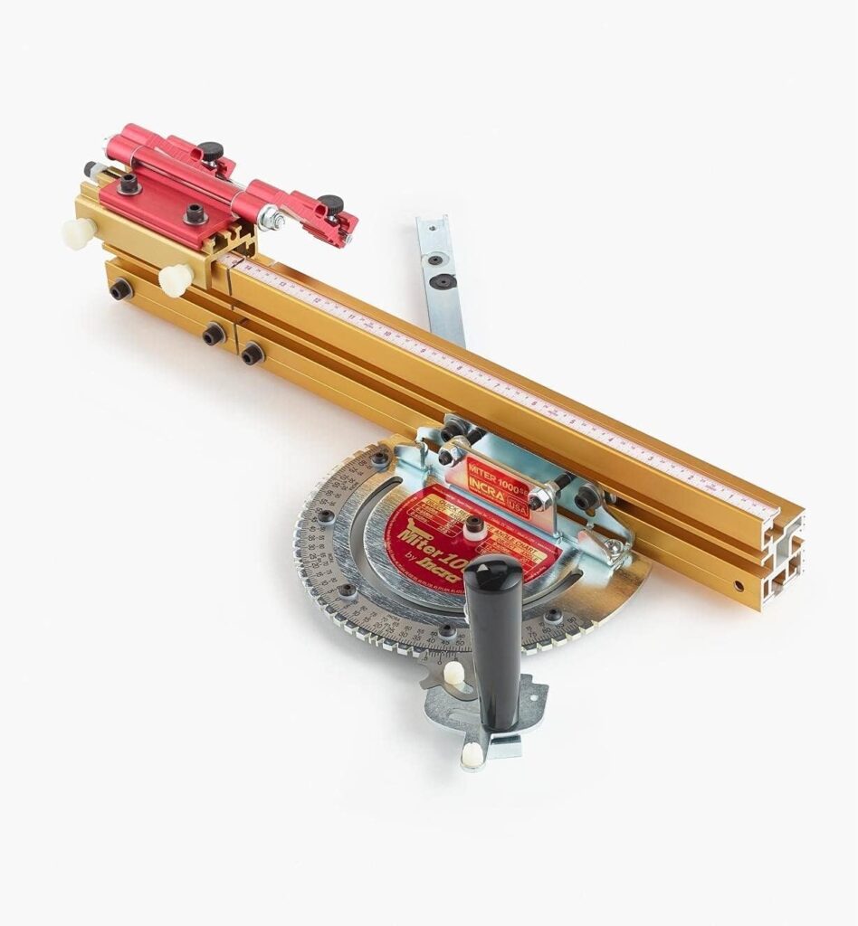 INCRA Miter Gauge with Telescoping Fence and Dual Flip Shop Stop