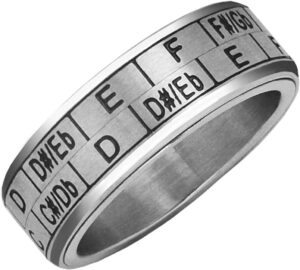 Musicians Transposition Spinner Ring