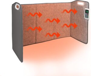 Personal Electric Panel Space Heater with Thermostat and Timer