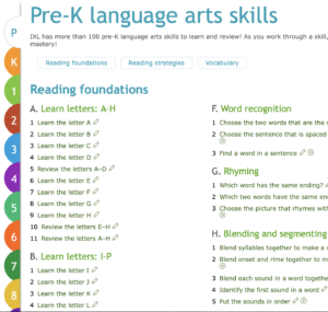 Preschool Language Arts Skills