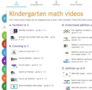 Kindergarten Math Videos