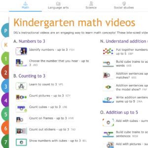 Kindergarten Math Videos