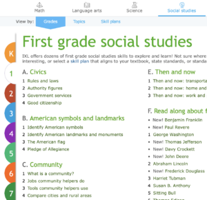 First Grade Social Studies