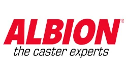 Albion logo in red with the tagline 'the caster experts'.